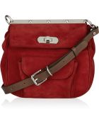 Marni Suede and Leather Shoulder Bag - Lyst