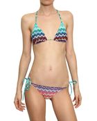 Missoni Reversible Slub Viscose Knit Bikini Bath - Lyst