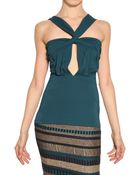 Burberry Prorsum Viscose Crepe Jersey Top - Lyst