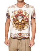 D&G Cotton Jersey Marine Print T-shirt - Lyst