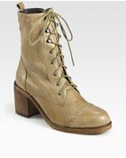 Dolce Vita Jasper Lace-up Leather Ankle Boots - Lyst