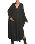Maison Martin Margiela Crepe Viscose Silk Jersey Long Dress - Lyst