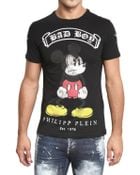 Philipp Plein Mickey Mouse Swarovski Jersey T-shirt - Lyst