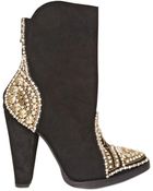 Balmain 110mm Suede Swarovski & Studs Boots - Lyst