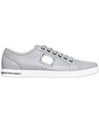 Dolce & Gabbana Uk Logo Plaquet Perforated Sneakers - Lyst