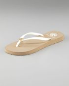 Tory Burch Logo Thong Sandal - Lyst