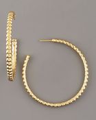 John Hardy Gold Hoop Earrings, Medium - Lyst