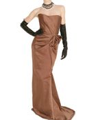 Lanvin Washed Satin Dress - Lyst