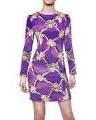 Mary Katrantzou Bow Print Silk Crepe Dress - Lyst