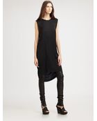 Ann Demeulemeester Drape Back Dress - Lyst
