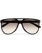 Gucci Acetate Aviator Sunglasses - Lyst