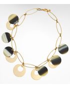 Tory Burch Resin Circle Necklace - Lyst
