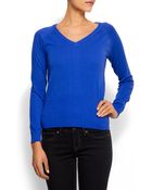 Mango Vneck Jumper - Lyst