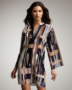 Oscar de la Renta Watercolor-print Coverup Tunic - Lyst