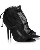 Dolce & Gabbana Silk-mesh and Satin Sandals - Lyst