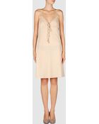 John Galliano Short Dress - Lyst