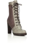 Proenza Schouler Taupe Boots with Pony Hair Details - Lyst