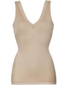 Spanx Nude V-Neck Top - Lyst