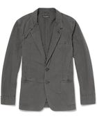 Dolce & Gabbana Washed Slim-fit Cotton Blazer - Lyst