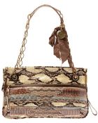 Lanvin Amalia Patchwork Snakeskin Shoulder Bag - Lyst