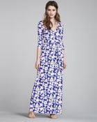 Diane von Furstenberg Abigail Maxi Wrap Dress - Lyst