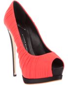 Giuseppe Zanotti Peep Toe Pump - Lyst