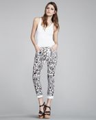 Diane von Furstenberg Floral-print Skinny Jeans - Lyst