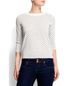 Mango Bow Jumper - Lyst