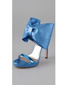 Viktor & Rolf High Heel Bow Sandals - Lyst