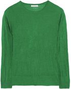 Chloé Fine-Knit Cashmere And Silk-Blend Sweater - Lyst