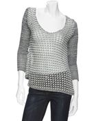 Helmut Lang V Neck Marble Sweater - Lyst