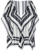 Oscar de la Renta Printed Silk-Chiffon Top - Lyst