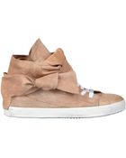 Cinzia Araia Suede Lace Around High Sneakers - Lyst