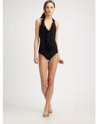Spanx One-piece Long and Lean Swimsuit - Lyst