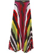 Alice + Olivia Shannon Pleated Maxi Skirt - Lyst