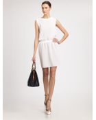 Saint Laurent Fishnet Dress - Lyst