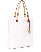 Michael Kors Jet Set North South Item Tote, White - Lyst