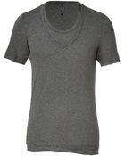 Neil Barrett Anthracite Crew Neck Tee - Lyst