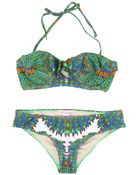 Mara Hoffman Ruffle Bustier Bikini - Lyst
