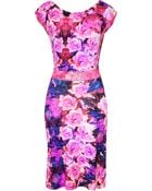 Roberto Cavalli Fuchsia Floral Dress - Lyst