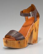 Ralph Lauren Alira Bamboo Platform Sandal - Lyst