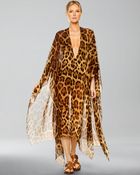 Michael Kors Leopard Chiffon Caftan - Lyst