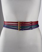 Prada Saffiano Skinny Belt - Lyst