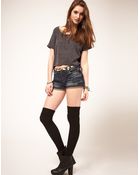 ASOS Collection Asos Vintage Indigo Denim Hotpants - Lyst