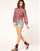ASOS Collection Asos Embroidered Mini Boy Shorts - Lyst