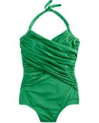 J.Crew Ruched Crossover Halter Tank - Lyst