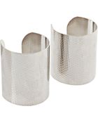 ASOS Collection Asos Hammered Double Cuffs - Lyst