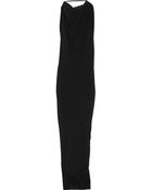Rick Owens Split Crepe Column Gown - Lyst