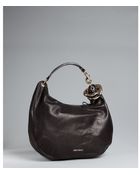 Jimmy Choo Black Calfskin Solar Large Bangle Hobo - Lyst