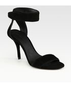 Alexander Wang Nadia Suede and Leather Sandals - Lyst